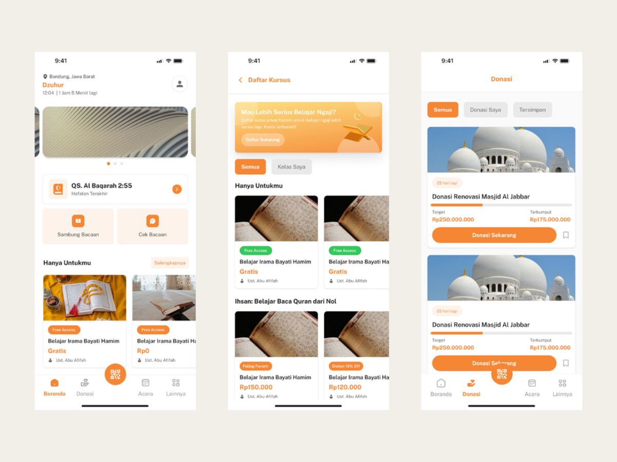 Tangkapan layar Hamim — Revamp Aplikasi